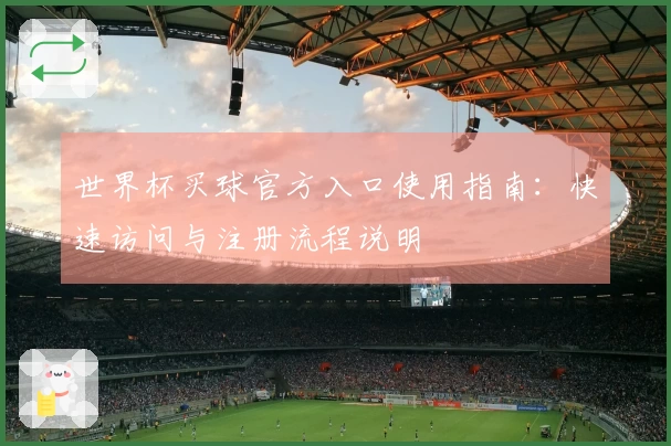 世界杯买球官方入口使用指南：快速访问与注册流程说明